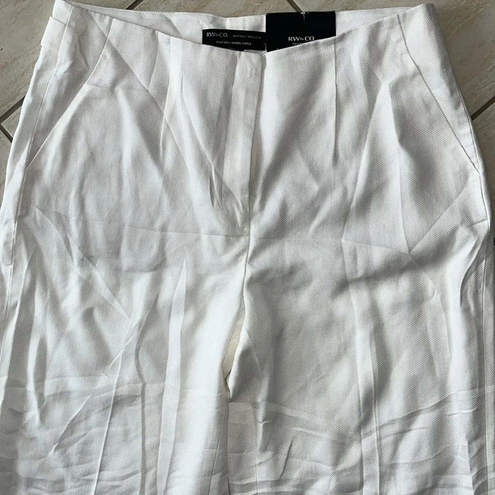 NWT RW&Co Wide Leg Tencel Pant Size 12 - Picture 5 of 12